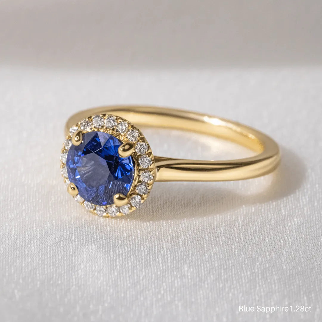 The Avani - Round Blue Sapphire