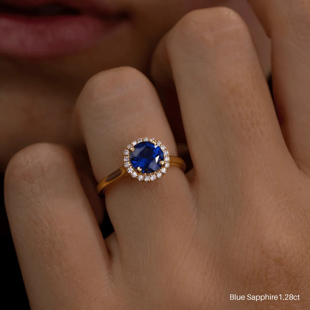 The Avani - Round Blue Sapphire