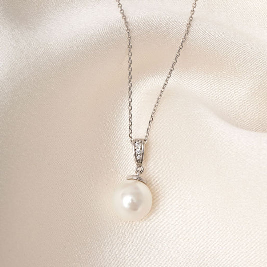 Pearl Necklace - Sterling Silver