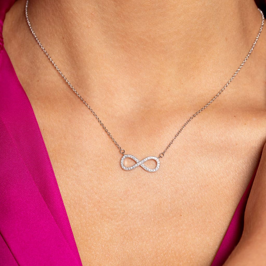 Infinity Necklace - Sterling Silver