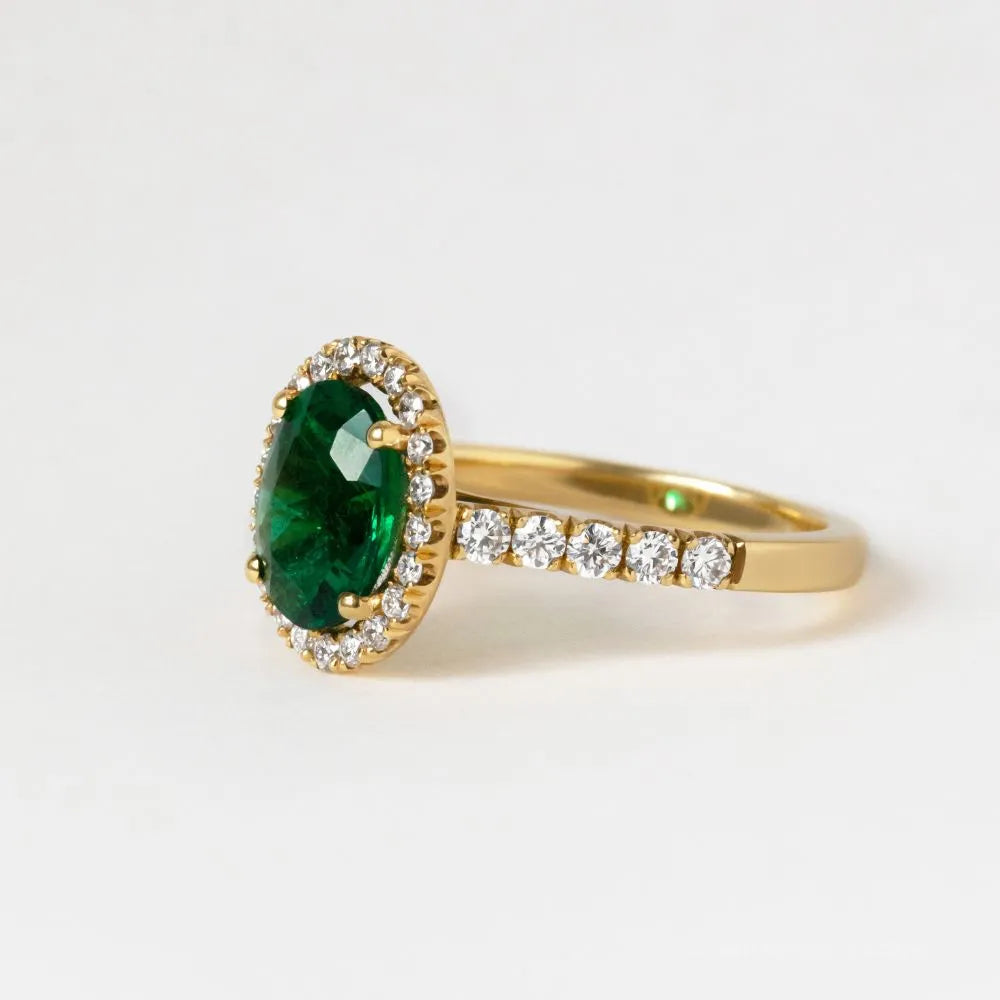 The Kiara - Oval Emerald