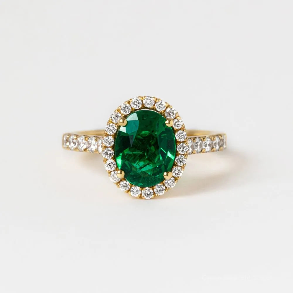 The Kiara - Oval Emerald